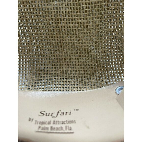 Surfari Brand Safari Style Hat Woven Khaki Tan color - Picture 5 of 6